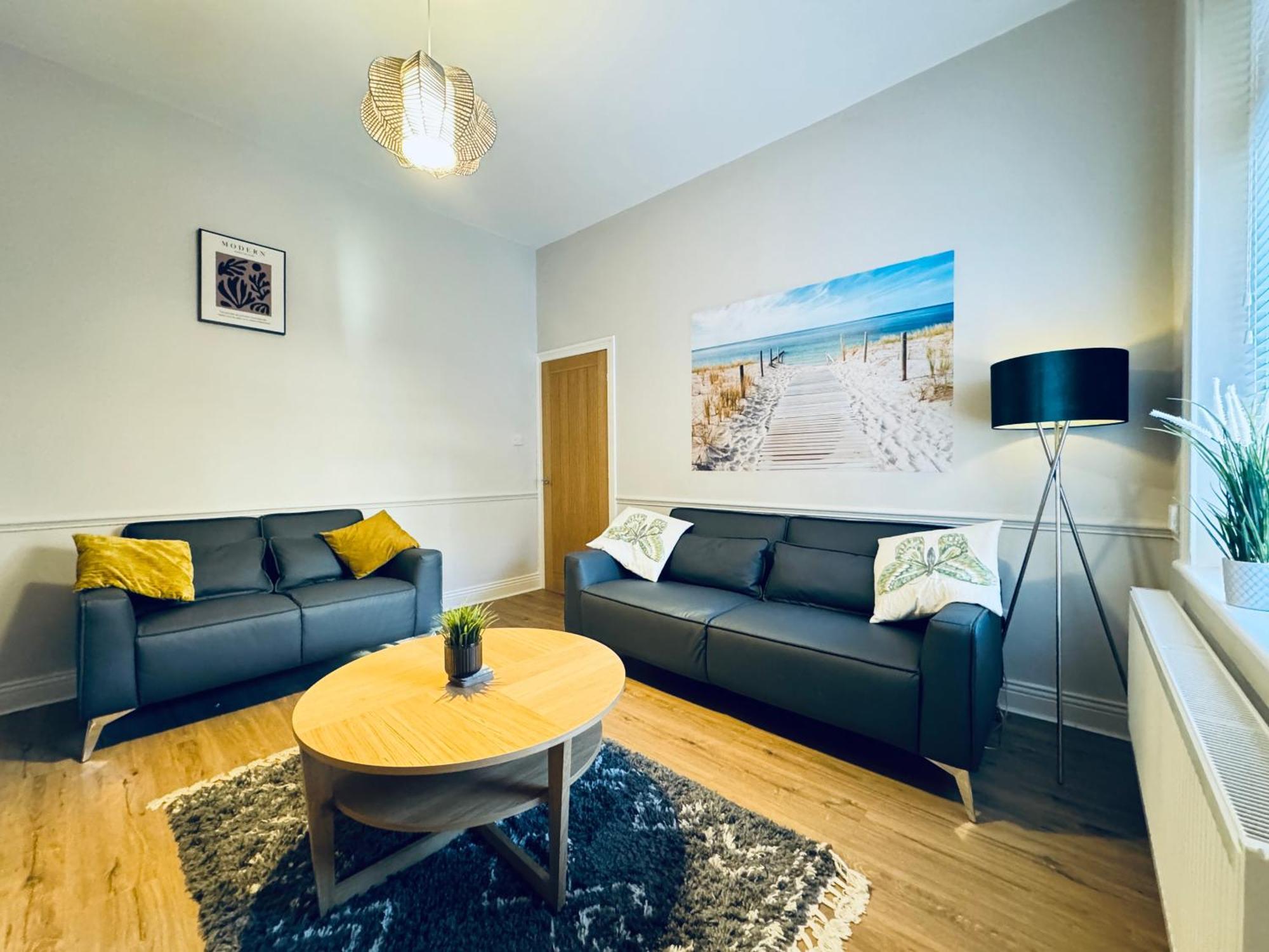 Rockcliffe Retreat, Stylish Coastal Apartment Whitley Bay Bagian luar foto